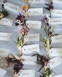 Witte label naamkaartjes